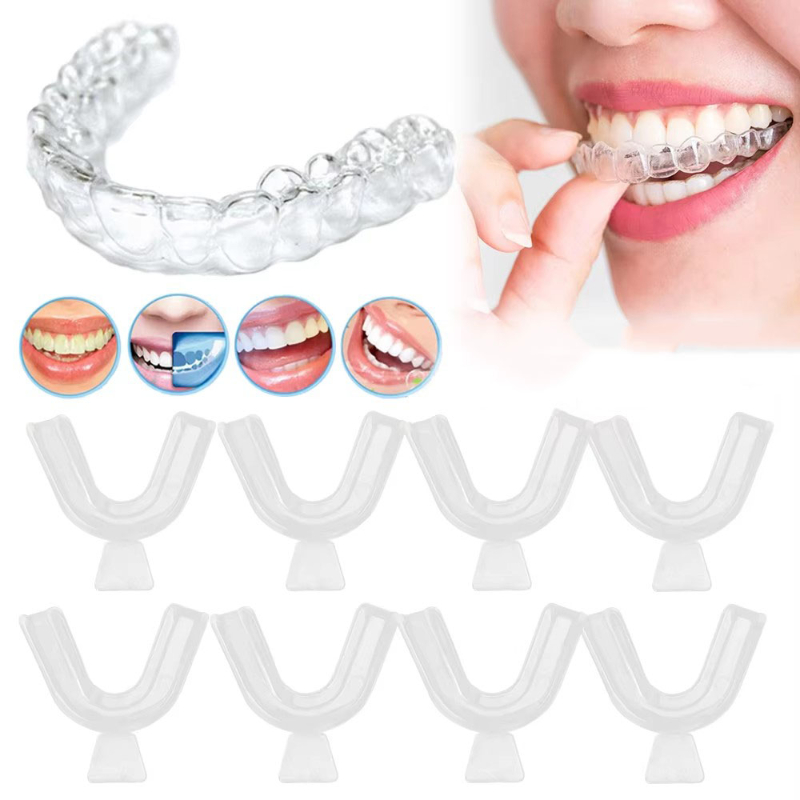 Teeth Whitening For Trays - 1/3/6쌍 실리콘 마우스가드 수면용 마우스가드 트레이