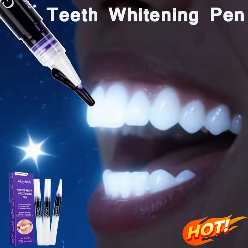 Teeth Whitening Gel Pen - 마법의 보라색 치아 미백 펜 신선한