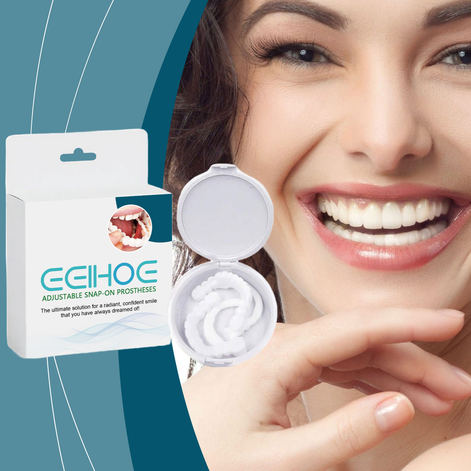 Teeth Whitening Mask - ​ EELHOE 베니어 스냅온 스마일 치아