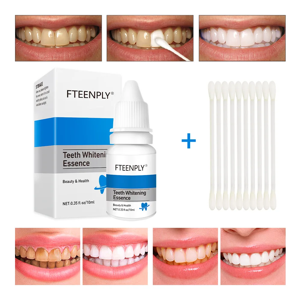 Teeth Whitening Results - FTEENPLY 치아 미백 에센스 파우더 구강