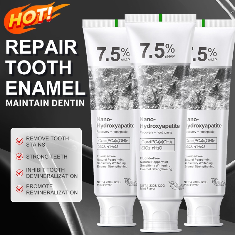 Hydroxyapatite Toothpaste - 7.5% 하이드록시아파타이트 프로바이오틱 미백 치약 에나멜