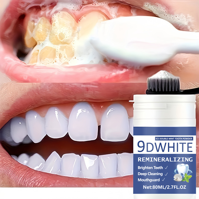 Teeth Whitening Usa - 9D 퍼플 치아 미백 파우더 80ml
