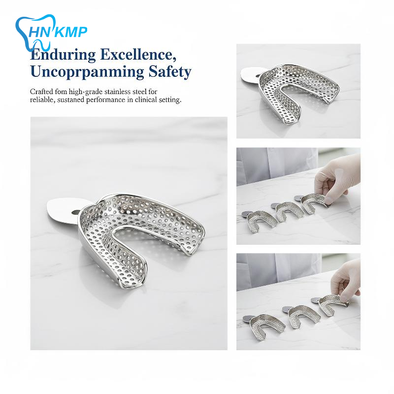 Teeth Whitening For Trays - 6개 스테인리스 스틸 치과 인상 트레이,