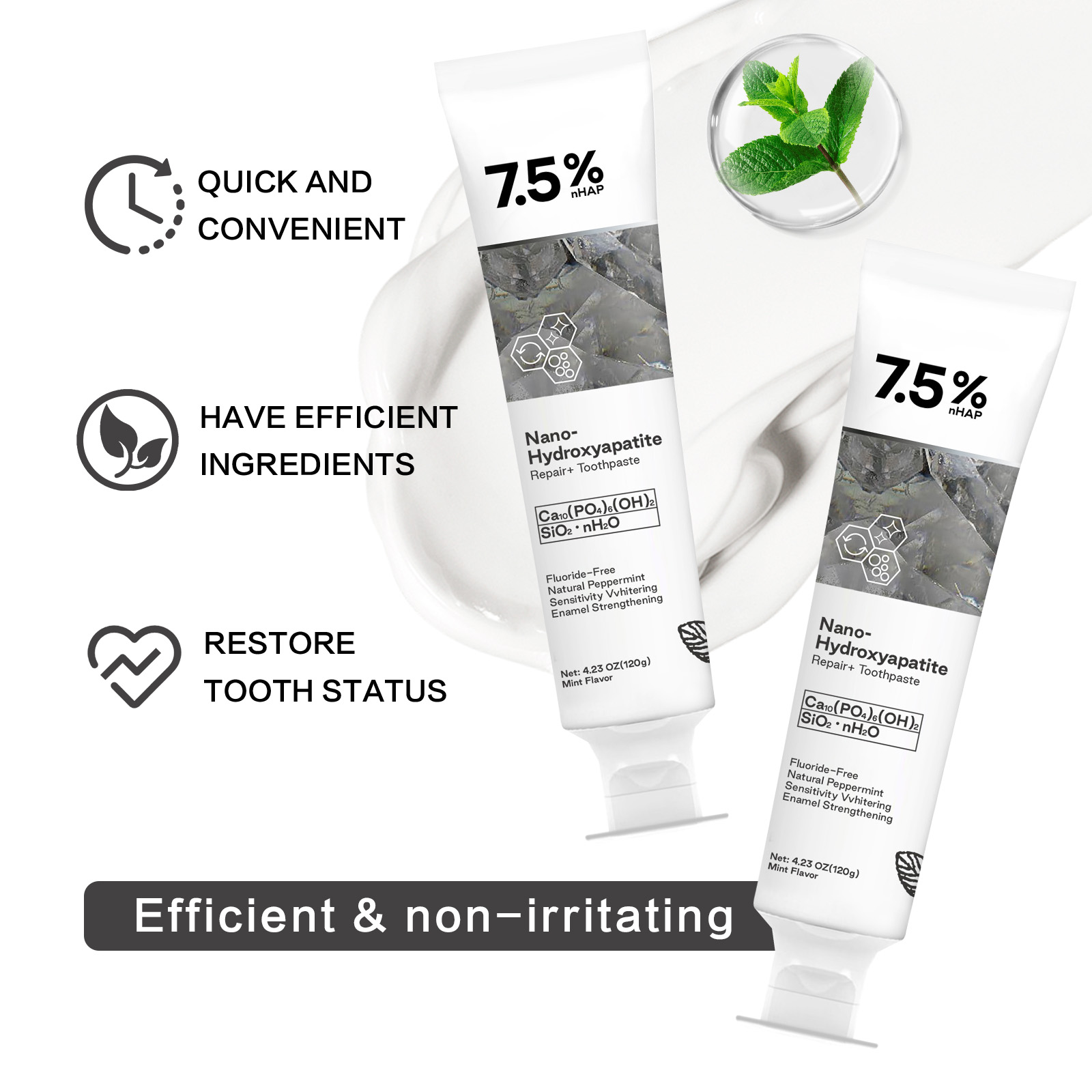 나노 하이드록시아파타이트 치약 커피/차 얼룩 제거 구취 - Hydroxyapatite Toothpaste 리뷰 및 가격