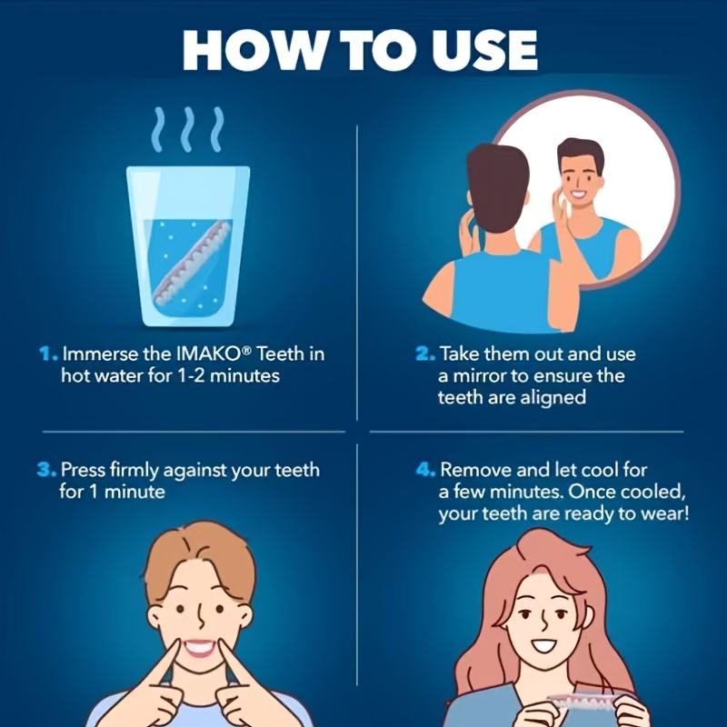2세트 화장용 치아 키트 (2상+2하+브러시+투명 케이 - Teeth Whitening Mask 리뷰 및 가격