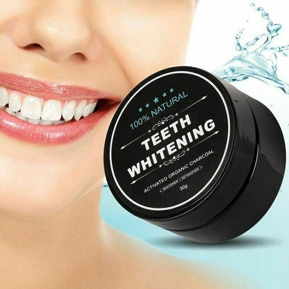 활성 유기농 숯가루 치아 미백 강화 치아 미백제 구강  - Teeth Whitening Charcoal Powder 리뷰 및 가격