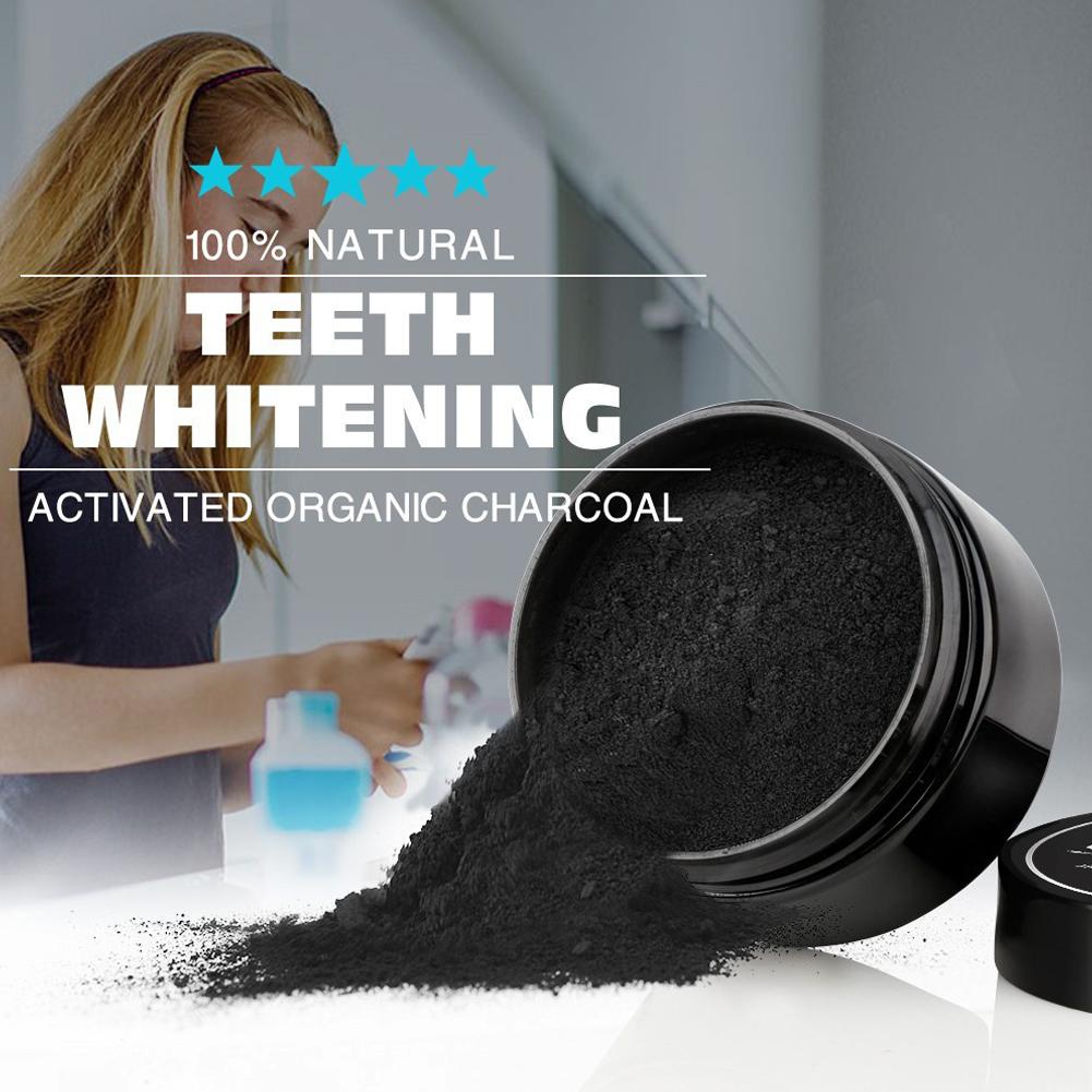 활성 유기농 숯가루 치아 미백 강화 치아 미백제 구강  - Teeth Whitening Charcoal Powder 리뷰 및 가격