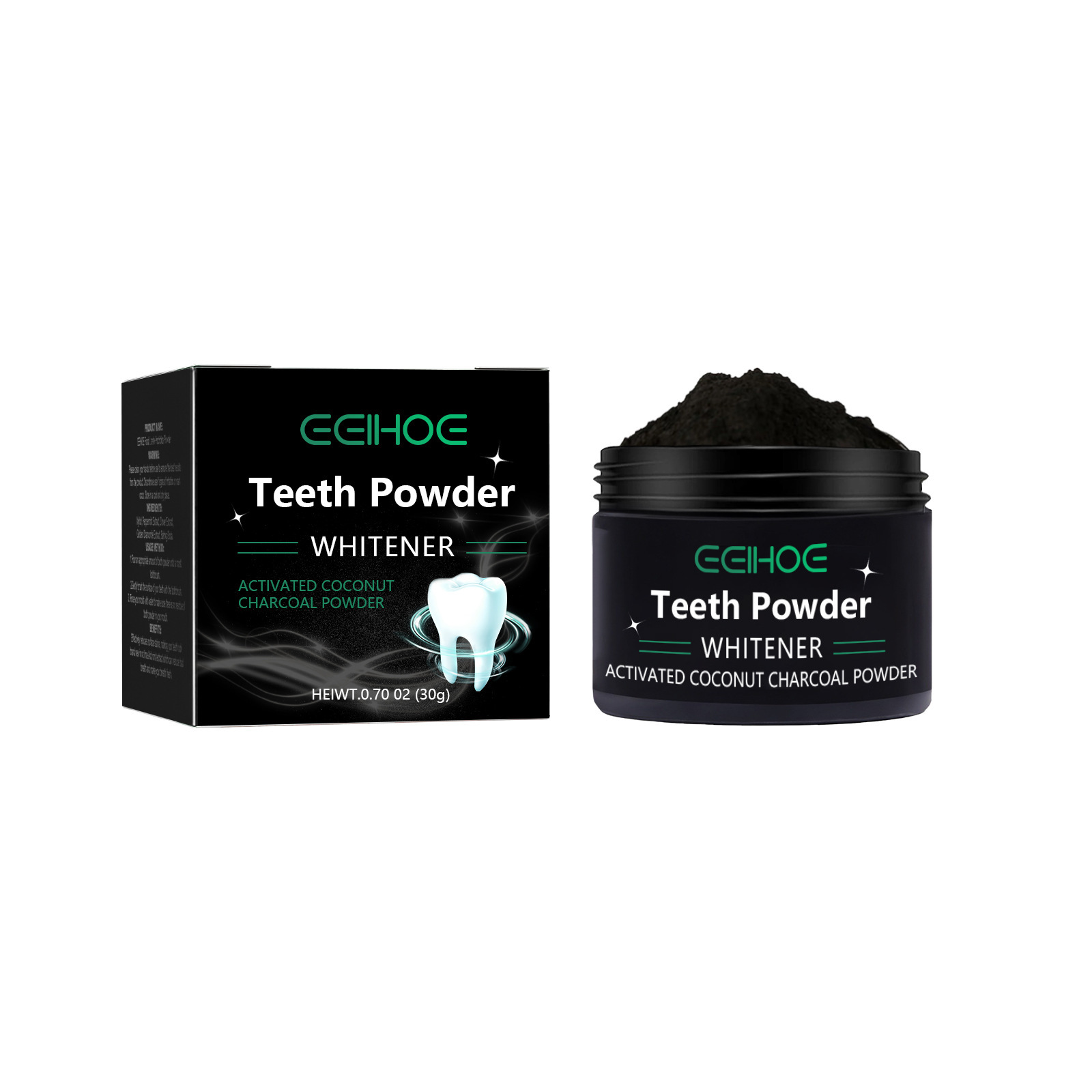 치아 미백 제품을위한 EELHOE 숯 분말 얼룩 제거  - Teeth Whitening Charcoal Powder 리뷰 및 가격