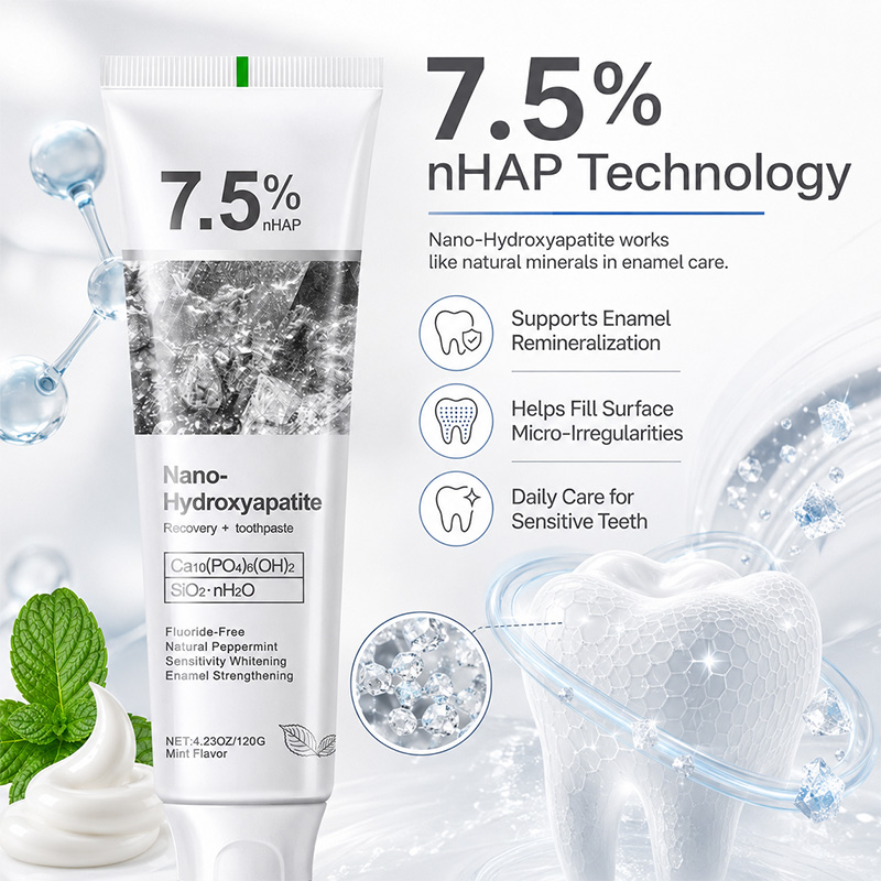 5/6개입 7.5% nHAP 나노 하이드록시아파타이트  - Hydroxyapatite Toothpaste 리뷰 및 가격