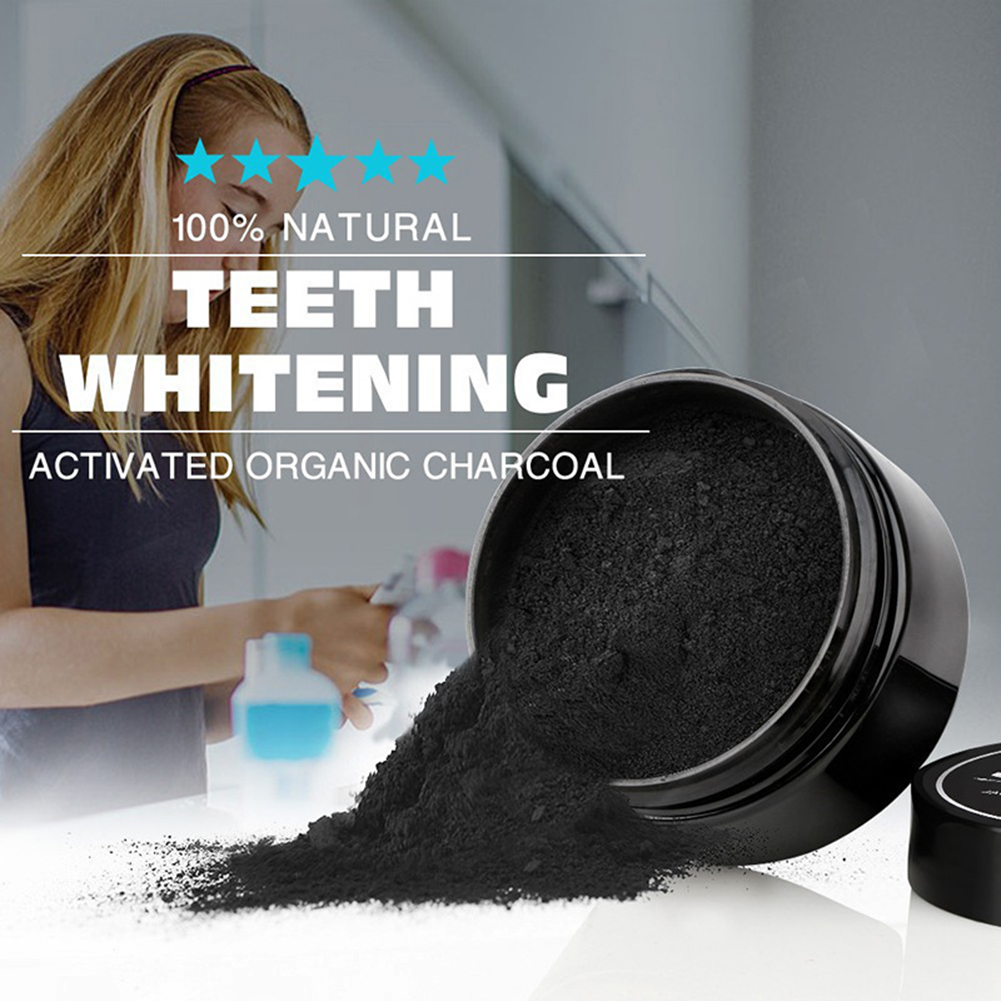 천연 활성화 유기농 숯 레몬 향 치아 미백 파우더, 상 - Teeth Whitening Charcoal Powder 리뷰 및 가격
