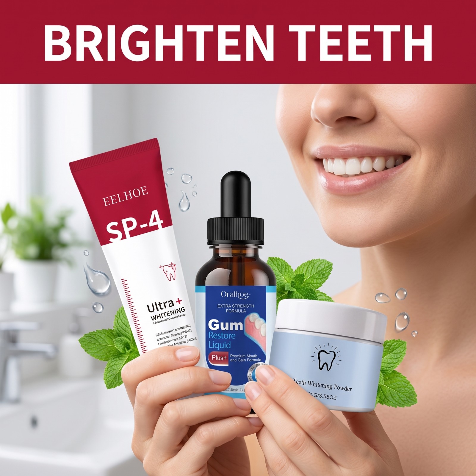 구강 관리 콤보 세트 미백 치약 구강청결제 치아 미백  - Teeth Whitening Results 리뷰 및 가격
