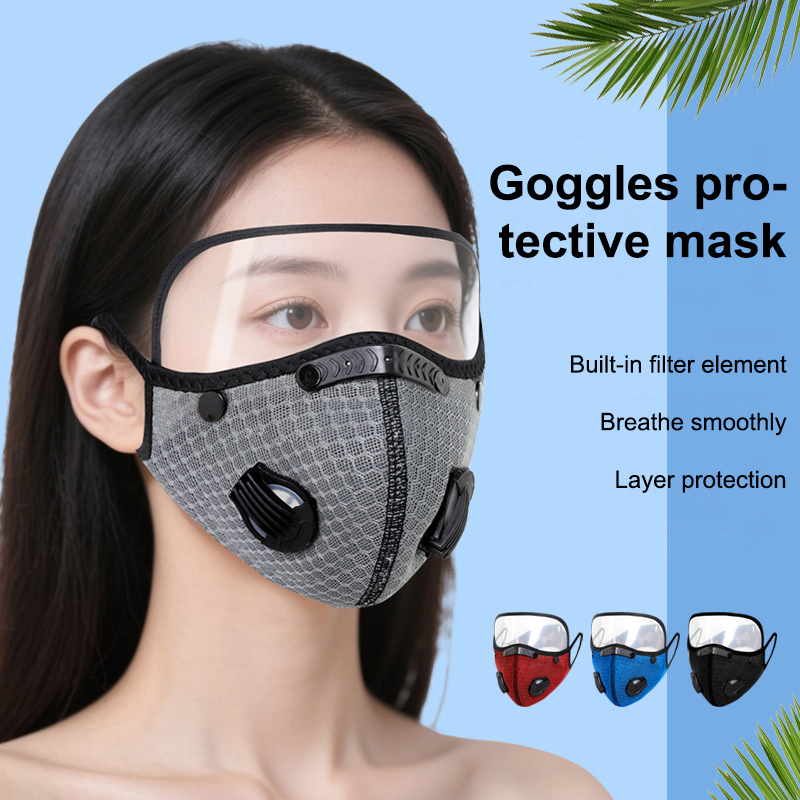 필터 고글이 있는 새로운 사이클링 페이스 마스크 먼지  - Teeth Whitening Mask 리뷰 및 가격
