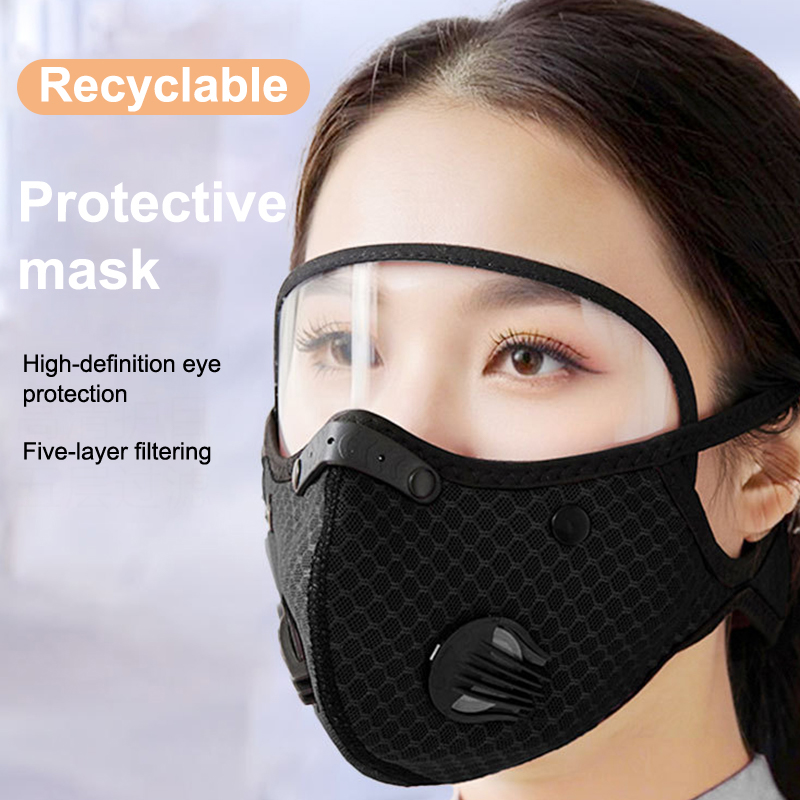 필터 고글이 있는 새로운 사이클링 페이스 마스크 먼지  - Teeth Whitening Mask 리뷰 및 가격