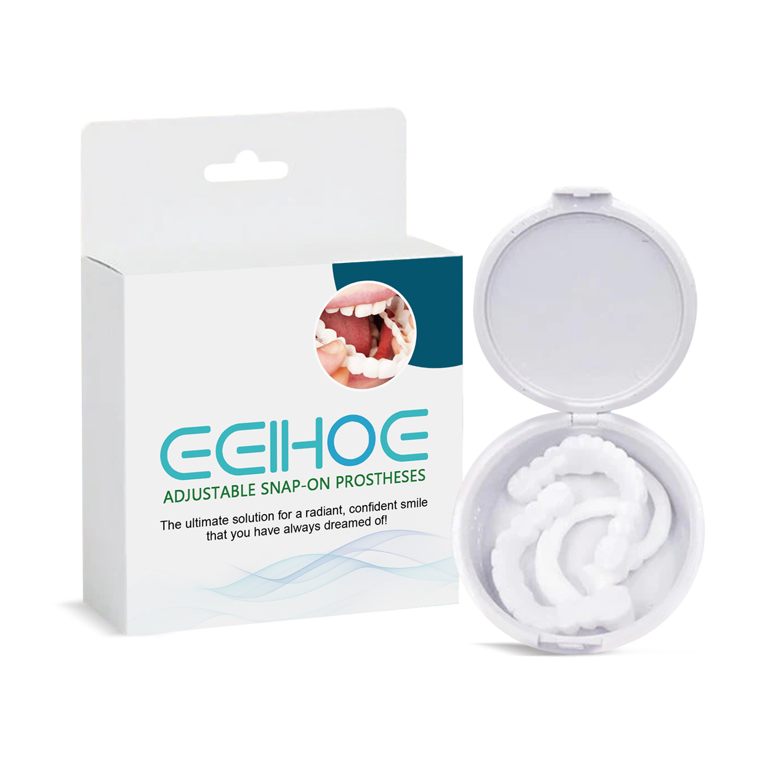 ​ EELHOE 베니어 스냅온 스마일 치아 교정기 틀니 - Teeth Whitening Mask 리뷰 및 가격