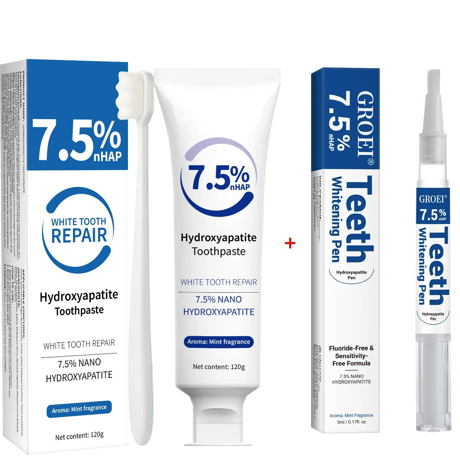 치약 & 미백 펜 키트 - 하이드록시아파타이트 에나멜  - Hydroxyapatite Toothpaste 리뷰 및 가격