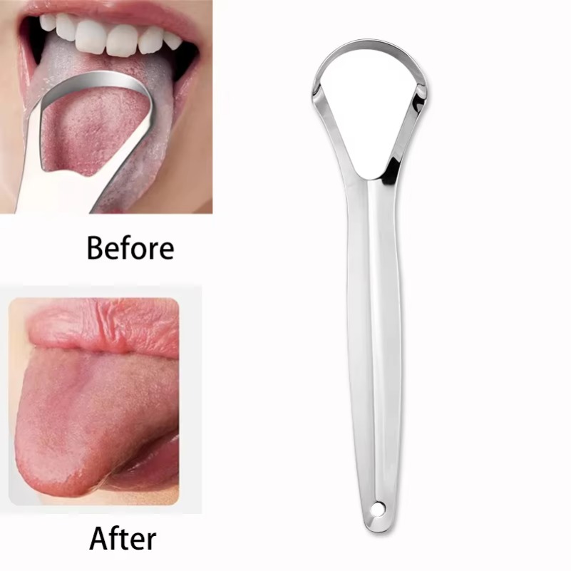 깨끗한 혀 스크레이퍼 혀 리무버 구취 혀 코팅 구강 케 - Tongue Scraper Metal 리뷰 및 가격