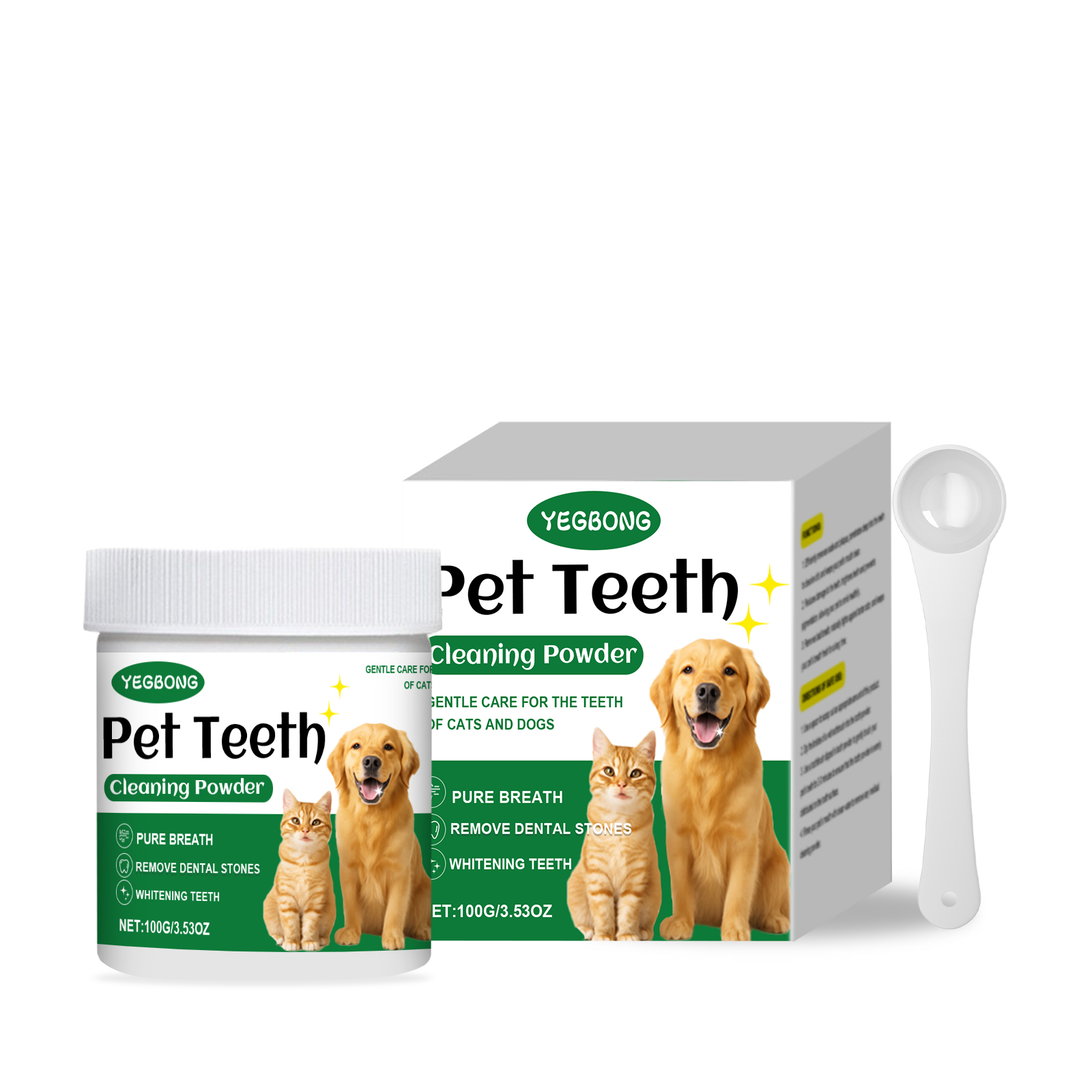 애완동물 치아 세정 파우더 치석 제거 구강 냄새 제거  - Teeth Whitening Results 리뷰 및 가격