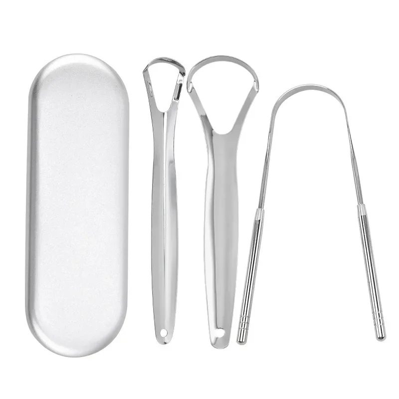 성인 및 어린이를위한 프리미엄 1pcs/3pcs 금속  - Tongue Scraper Metal 리뷰 및 가격