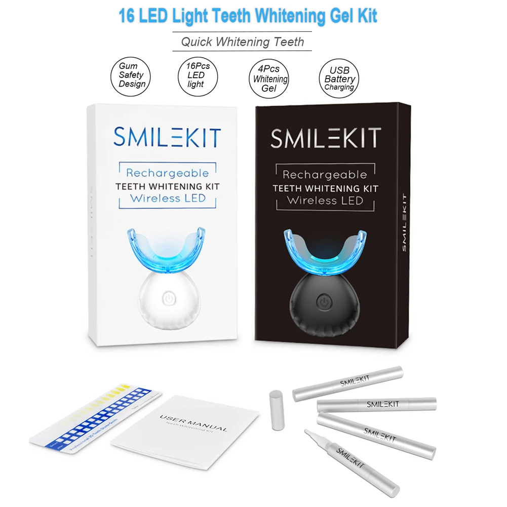 치과 치아 미백 키트 미니 16 LED 콜드 라이트 3 - Teeth Whitening Results 리뷰 및 가격