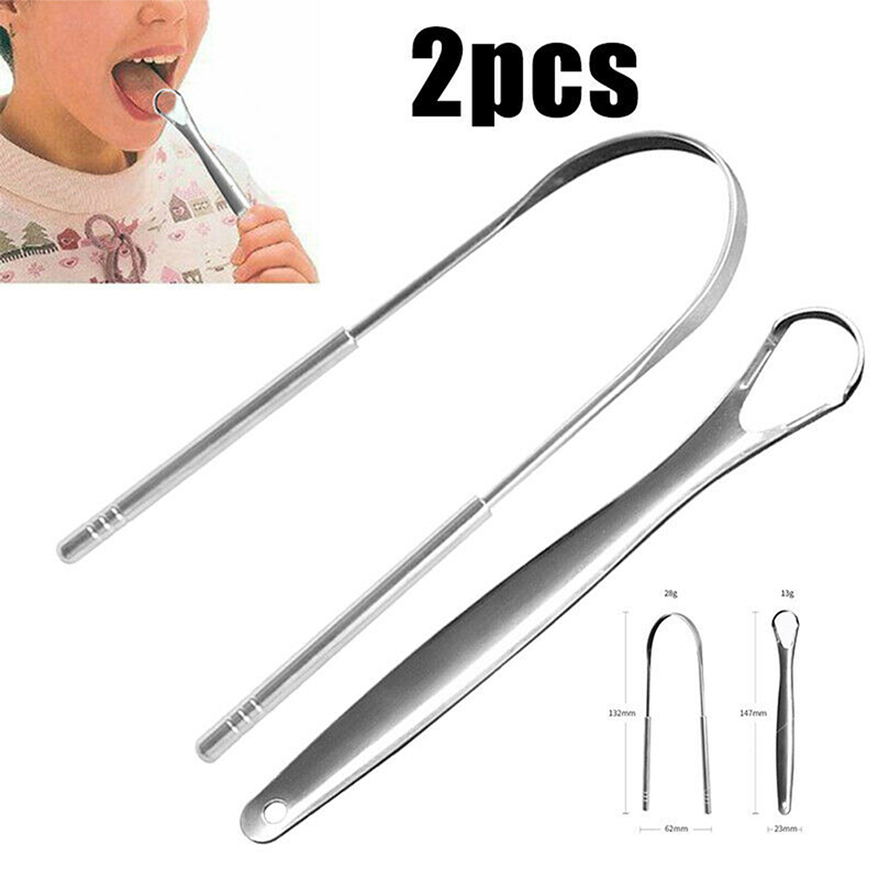 2Pcs 혀 스크레이퍼 스테인레스 스틸 혀 클리너 구강 - Tongue Scraper Metal 리뷰 및 가격
