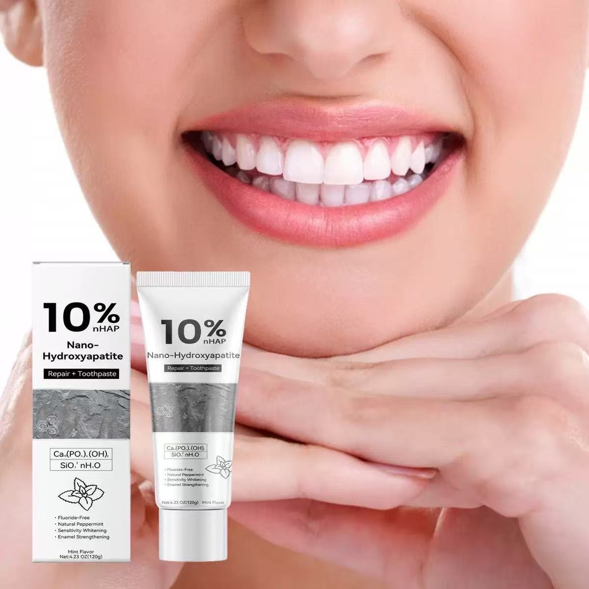 10% 나노 하이드록시아파타이트 미백 및 얼룩 제거 치 - Hydroxyapatite Toothpaste 리뷰 및 가격