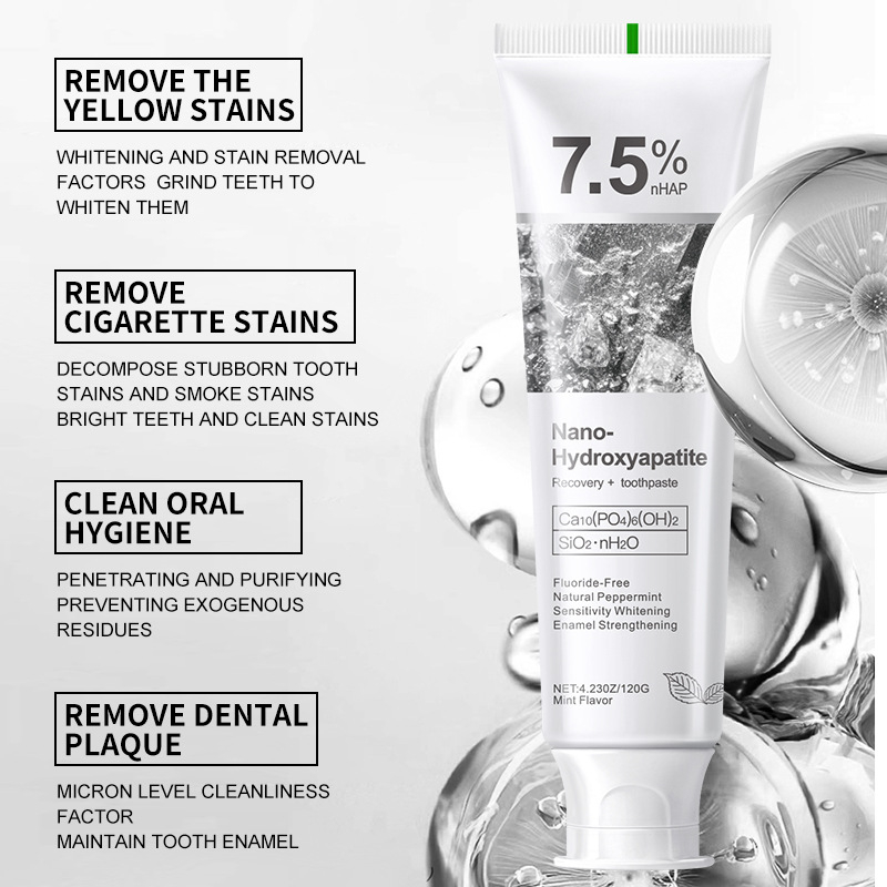 7.5% 하이드록시아파타이트 프로바이오틱 미백 치약 에 - Hydroxyapatite Toothpaste 리뷰 및 가격