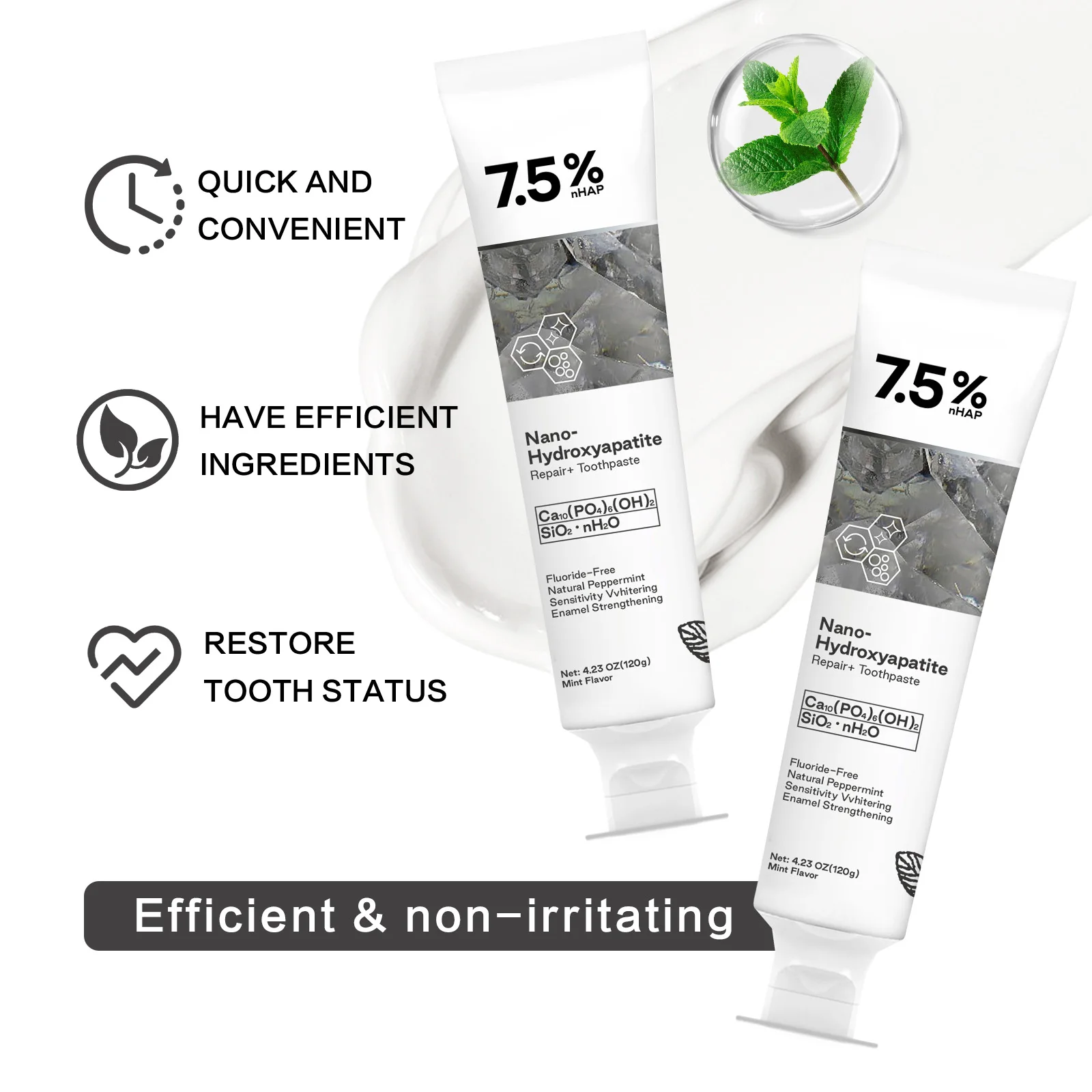 120g 나노 하이드록시아파타이트 치약 커피/차 얼룩  - Hydroxyapatite Toothpaste 리뷰 및 가격