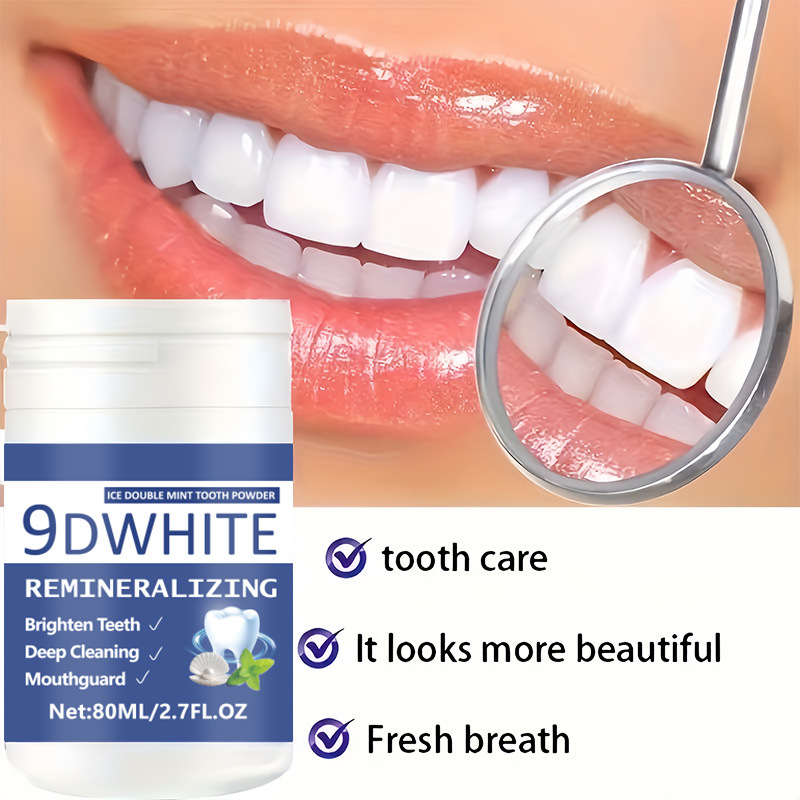 9D 퍼플 치아 미백 파우더 80ml 딥 클리닝 치아  - Teeth Whitening Usa 리뷰 및 가격