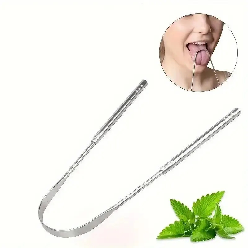 스테인레스 스틸 혀 클리너 금속 혀 클리닝 도구 구취  - Tongue Scraper Metal 리뷰 및 가격