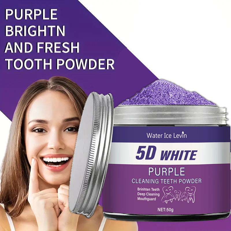 보라색 치아 미백 파우더, 50g - 딥 클리닝 및 치 - Teeth Whitening Charcoal Powder 리뷰 및 가격