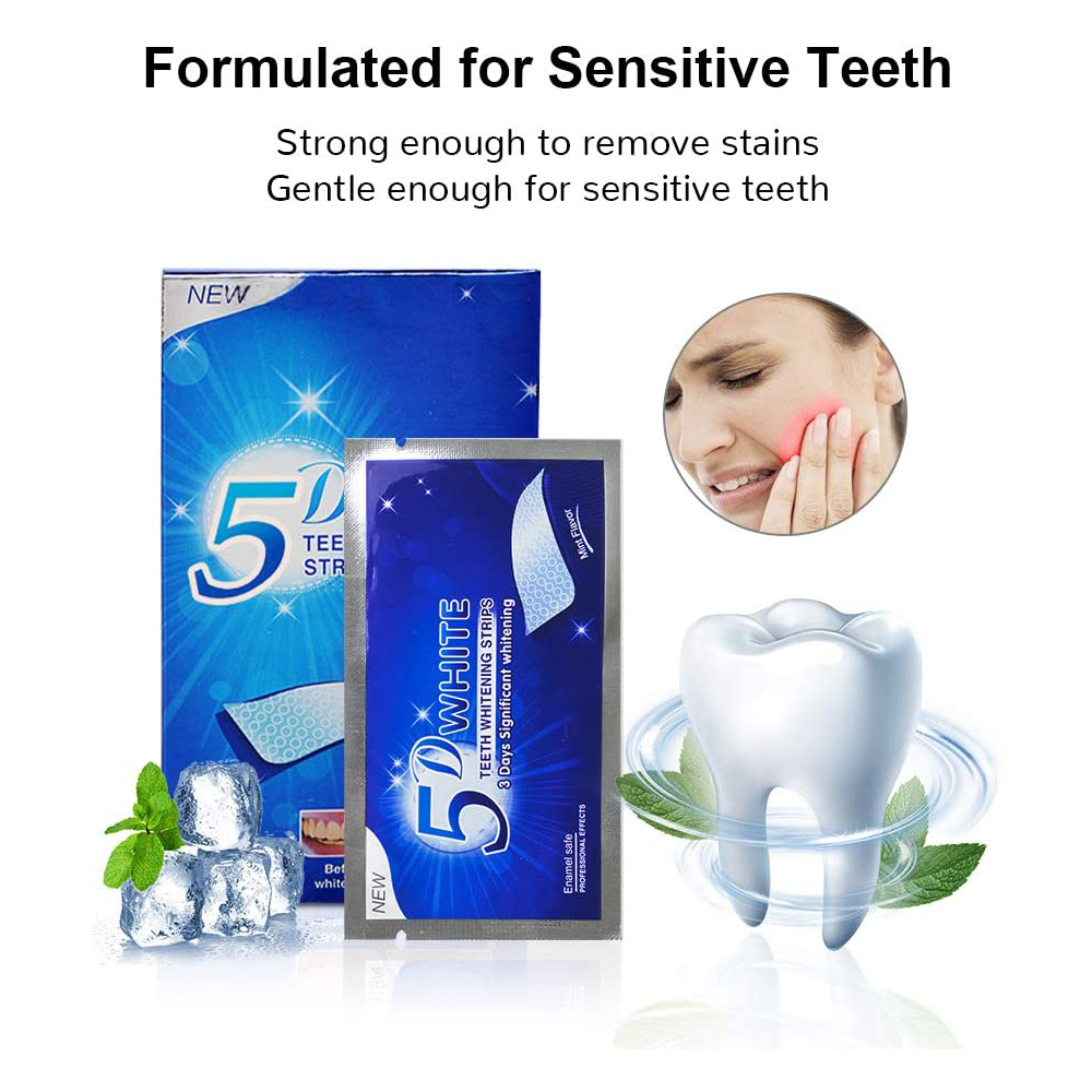 5D 화이트 치아 미백 스트립 미백 젤 화이트 스트립  - Teeth Whitening Results 리뷰 및 가격